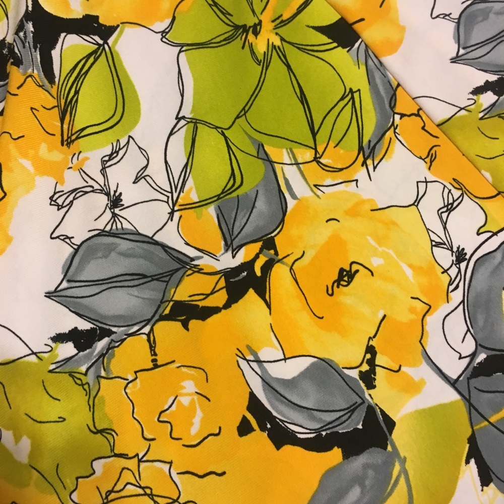 COPY - COPY - Yellow/Green/Black Jones Wear Dress, Size 12 - Picture 4 of 4
